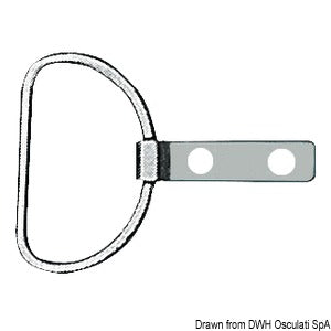 Stainless steel ring with plate