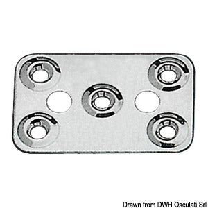 Plate for belt fixing 62 x 40 mm