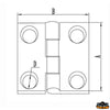 AISI 316 stainless steel hinge 50x50 mm - A mm 50 - B mm 50 - D mm 5.5 - Thickness mm5 - Model								

								Straight [M3550050]