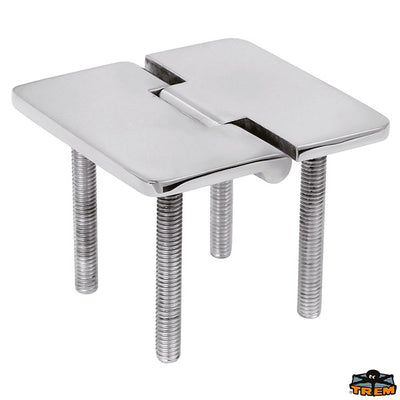 AISI 316 stainless steel hinge 65x65 mm. square with pins Trem M3565465