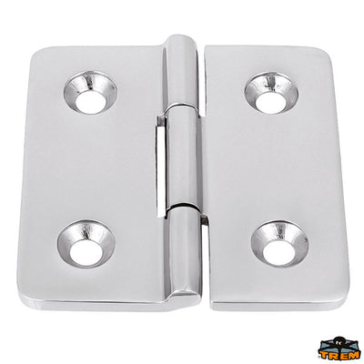 AISI 316 stainless steel hinge 65x65 mm square Trem M3565165