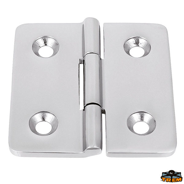 AISI 316 stainless steel hinge 65x65 mm square Trem M3565165