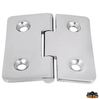 AISI 316 stainless steel hinges thickness 4 mm - 65x65 mm reversed model - Thickness 4 mm - Reversed model - Dimensions 65x65 mm [M3565165]