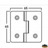 AISI 316 stainless steel hinges thickness 4 mm - 65x65 mm reversed model - Thickness 4 mm - Reversed model - Dimensions 65x65 mm [M3565165]