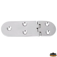 AISI 316 stainless steel hinges thickness 4 mm - 126x40 mm reversed model - Thickness 4 mm - Reversed model - Dimensions 126x40 mm [M3540226]