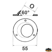 60° round base diameter 28 mm - Ø mm 28 - 60° inclination [N4228066]