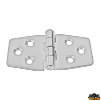 AISI 316 stainless steel hinge 76x40 mm - Reversed model - Thickness 2mm - Package  [M3501076]