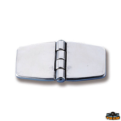 AISI 316 stainless steel hinge 76x37 mm with adhesive plate Trem M3537076