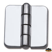 AISI 316 stainless steel hinge 37x37 mm with adhesive plate Trem M3540040
