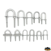 Asi 316 U-bolts with double plate and nuts M6 - Thread Ø D1 mm M6 - Ø tondo D mm 8 - L mm 90 - L1mm45 - A mm								

								35 - Plate 45X13 mm [N3408090]
