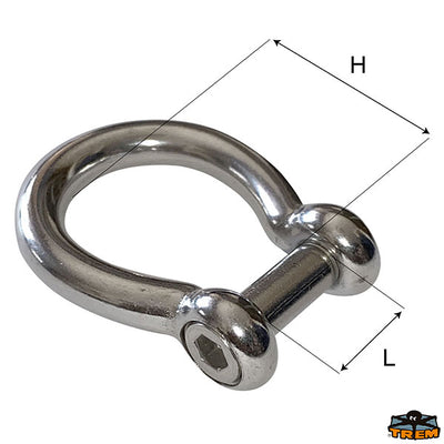 Shackle with recessed pin Trem M1208320