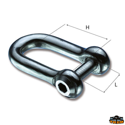 Shackle with recessed pin Trem M1208017