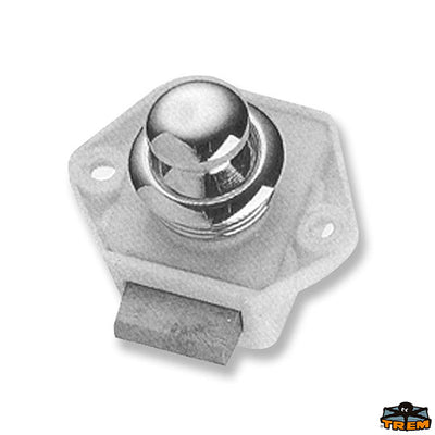 White nylon door lock with brass knob Trem M3500218