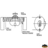 Nylon latch - Model with knob [M3516034]