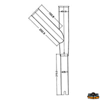 Pipe-mounted rod holders height 210 mm - Description High double rotatable rod holder - Internal Ø 42 mm [M2642210]