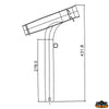 Pipe-mounted rod holders height 278 mm - Description High rotatable rod holder - Internal Ø 42 mm [M2642278]