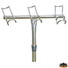 Rowlock fishing rod holder 3 rods - Ruler Ø mm 32 - Ø Rods mm 50 - Places 3 - DirectionRIGHT [M2650103]