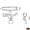 Wall mount fishing rod holder inner diameter 50 mm - Internal Ø 50 mm [M2612762]