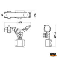 Wall mount fishing rod holder inner diameter 40 mm - Internal Ø 40 mm [M2612761]