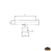Fishing rod holder for guard-rail and pulpit 230x35 mm - A mm 230 - B mm 35 - C mm 42 - D mm22-25 - And mm								

								30 [M2608274]