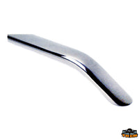 Stainless steel aisi 316 oval handrail oval handrail length 457 mm - Tube dimensions 20x40 mm oval - H mm 59 - Length 457 mm - Fixing M6 thread [N4340457]