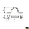 Fastening clamps - L mm 43 - L1 mm 32 - At 12mm - H mm14 [N3465018]