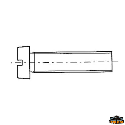Cylindrical stainless steel screws head Trem E5105045