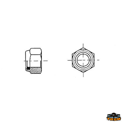 Self-locking nuts  in stainless steel Trem E5908000
