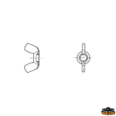 Wing nuts in stainless steel Trem E5406000