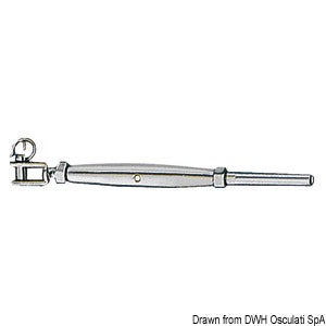 S.S turnbuckle fixed jaw 8 mm