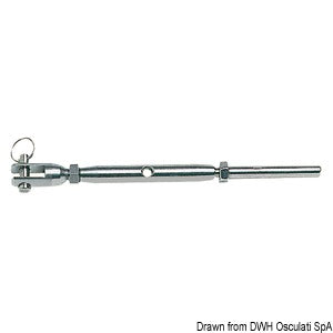 Turnbuckle press-fitting terminal AISI 316 12 mm