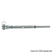 Turnbuckle press-fitting terminal AISI 316 8 mm