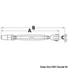 Turnbuckle w. biconical terminal 3 mm