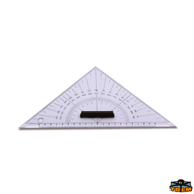 Plexiglass triangular protractor Trem L3000008