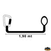 Safety line Segura static with 1 snap hook - H mm 23 - Description Static 1.90 m - Carabiners 1 - Single Tape - Breaking load kg								

								2000 [B1423001]