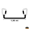 Safety line Segura static with 2 snap hooks - H mm 23 - Description Static 1.90 m - Carabiners 2 - Single Tape [B1423002]