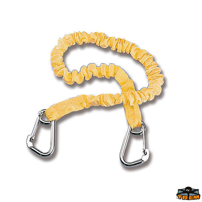 Elastic belt for safety  harness with two snap hooks in stainless steel Trem B1400205