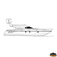 Radar reflector for motor boats diameter 50 mm height 570 mm - Ø mm 50 - H mm 570 - Radar reflection 2.5 miles [L3402051]