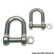 Shackle made of stainless steel AISI 316 22 mm