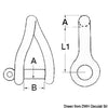 Twisted shackle made of investment cast SS 12 mm