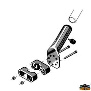 Mast support with clamp socket Trem N2122020