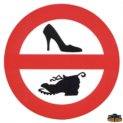 Warning discs NO WALKING Trem D0700010