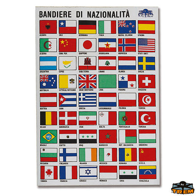 Self-adhesive  international flags Trem D1516024