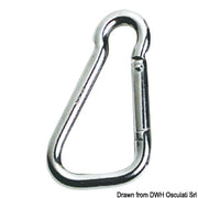 Carabiner hook AISI 316 large opening 23 mm