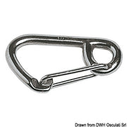 Snap-hook AISI 316 large opening 80 mm