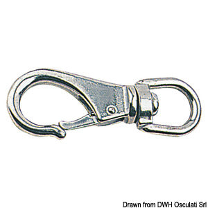 Snap-hook AISI 316 w/swivel 113 mm