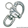 Snap-shackle spinnaker swiv.eye AISI 316 70 mm
