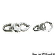 Snap-shackle w/trigger opening AISI 316 85 mm