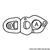 Snap-shackle w/trigger opening AISI 316 85 mm