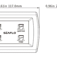 Seaflo Switch Panel For Quiet Flush Electric Toilet 12V / 24V